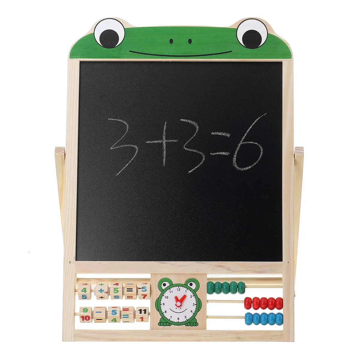 Children's Double Sided Easel Art Easel Chalk Chalkboard Magnetic Writing Board With Number Stickers and Tangram
Children's Double Sided Easel Art Easel Chalk Chalkboard Magnetic Writing Board With Number Stickers and Tangram