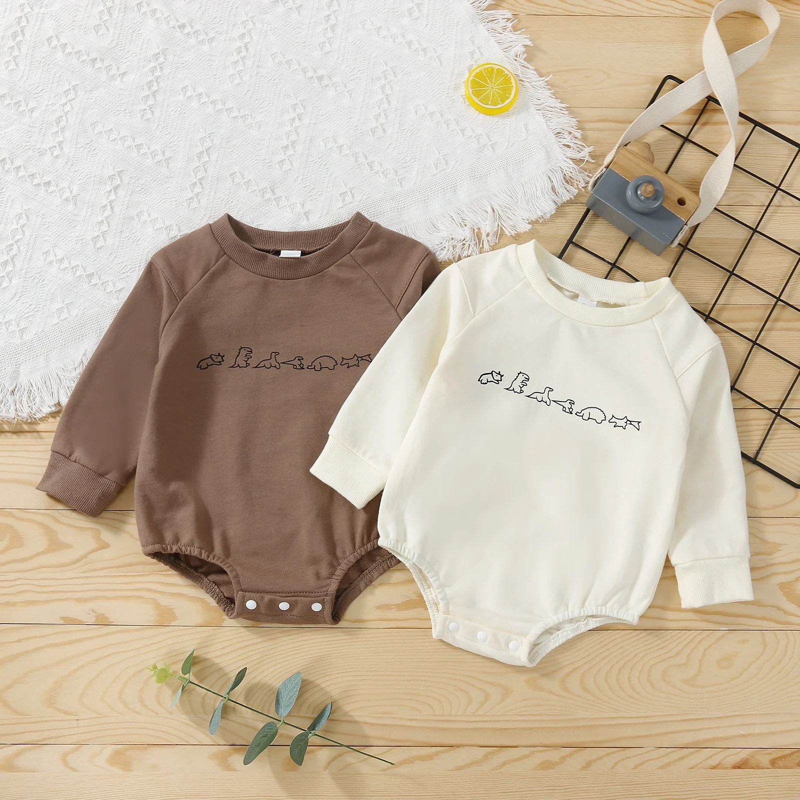 Autumn Baby Girls Boys Lovely Rompers 2 Colors Dinosaur Printed Long Sleeve Jumpsuits Outfits 0-24M
Autumn Baby Girls Boys Lovely Rompers 2 Colors Dinosaur Printed Long Sleeve Jumpsuits Outfits 0-24M