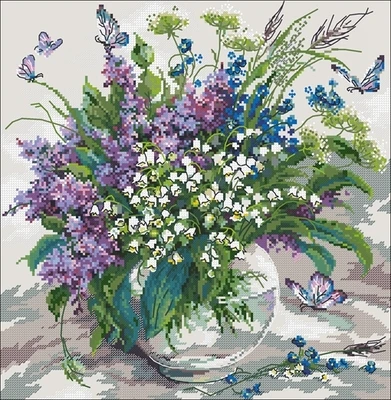 Flower-Lily of the Valley Lavender Vase Embroidery,DIY 14CT Unprinted Arts Cross stitch kits Set Cross-Stitching Home Decor
Flower-Lily of the Valley Lavender Vase Embroidery,DIY 14CT Unprinted Arts Cross stitch kits Set Cross-Stitching Home Decor