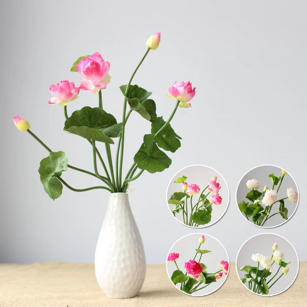 Zen Mini Artificial Fake Lotus Pink White Bud Silk Plastic Flower Plant Wedding Home Floral Decor Length 32cm
Zen Mini Artificial Fake Lotus Pink White Bud Silk Plastic Flower Plant Wedding Home Floral Decor Length 32cm