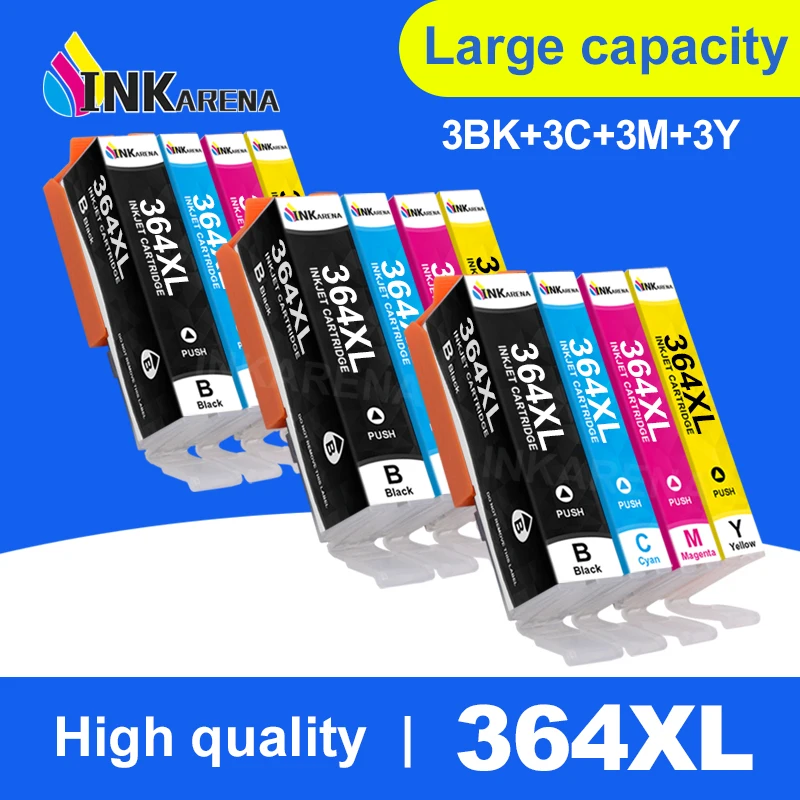 Compatible ink Cartridge for HP364 for HP 364 XL 3070A 3520 3522 4620 4622 5511 5512 5514 5515 5520 5522 5524 6515 Printer
Compatible ink Cartridge for HP364 for HP 364 XL 3070A 3520 3522 4620 4622 5511 5512 5514 5515 5520 5522 5524 6515 Printer