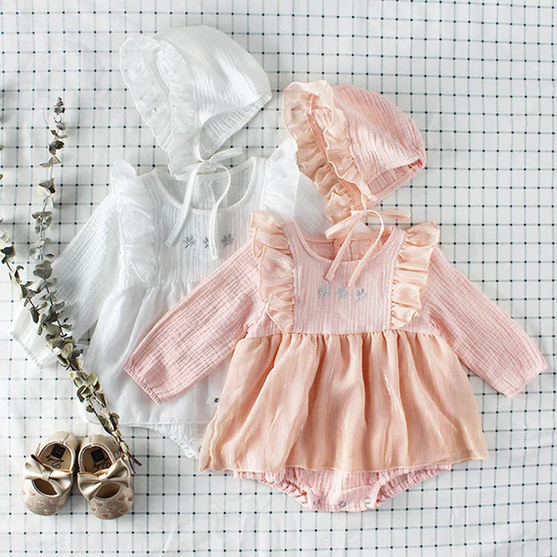 0-2Yrs Baby Cute Girls Rompers Baby Clothes Bodysuit Long Sleeve Rompers Spring Autumn Infant Girls Embroider Rompers
0-2Yrs Baby Cute Girls Rompers Baby Clothes Bodysuit Long Sleeve Rompers Spring Autumn Infant Girls Embroider Rompers