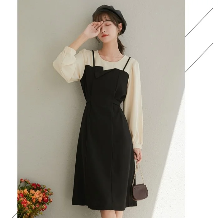 Autumn Dress Lace Up First Love Dress For Women 2021 New Gentle Style Bubble Sleeve Temperament Medium And Long Skirt
Autumn Dress Lace Up First Love Dress For Women 2021 New Gentle Style Bubble Sleeve Temperament Medium And Long Skirt