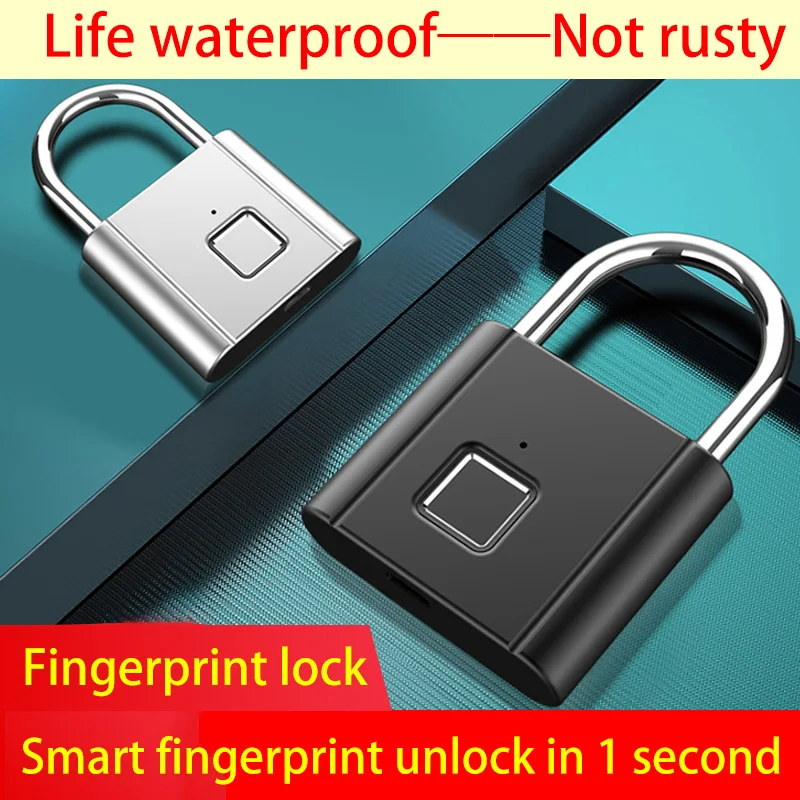 Smart Fingerprint Lock Padlock USB Rechargeable Thumbprint Door Padlock Portable Fingerprint Lock Cabinet Lock drawer lock
Smart Fingerprint Lock Padlock USB Rechargeable Thumbprint Door Padlock Portable Fingerprint Lock Cabinet Lock drawer lock