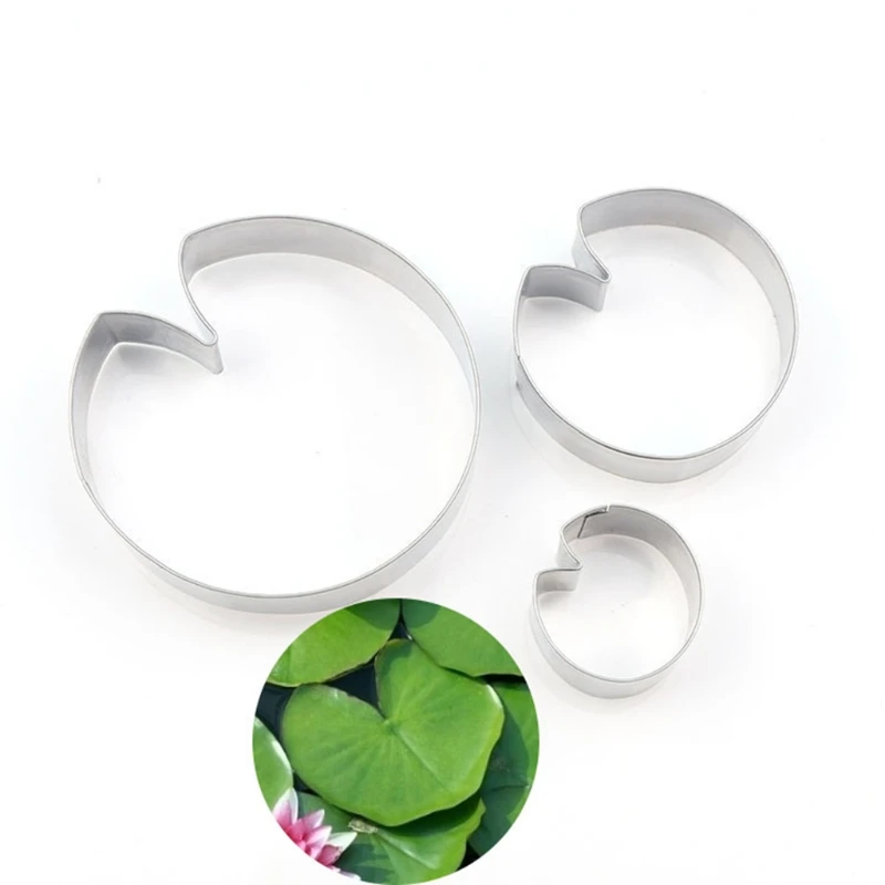 3pcs Lotus Leaf Shape Cookie Cutter Set Stainless Steel Cutters Mold DIY Pastry Biscuit Baking Mould for Kids
3pcs Lotus Leaf Shape Cookie Cutter Set Stainless Steel Cutters Mold DIY Pastry Biscuit Baking Mould for Kids