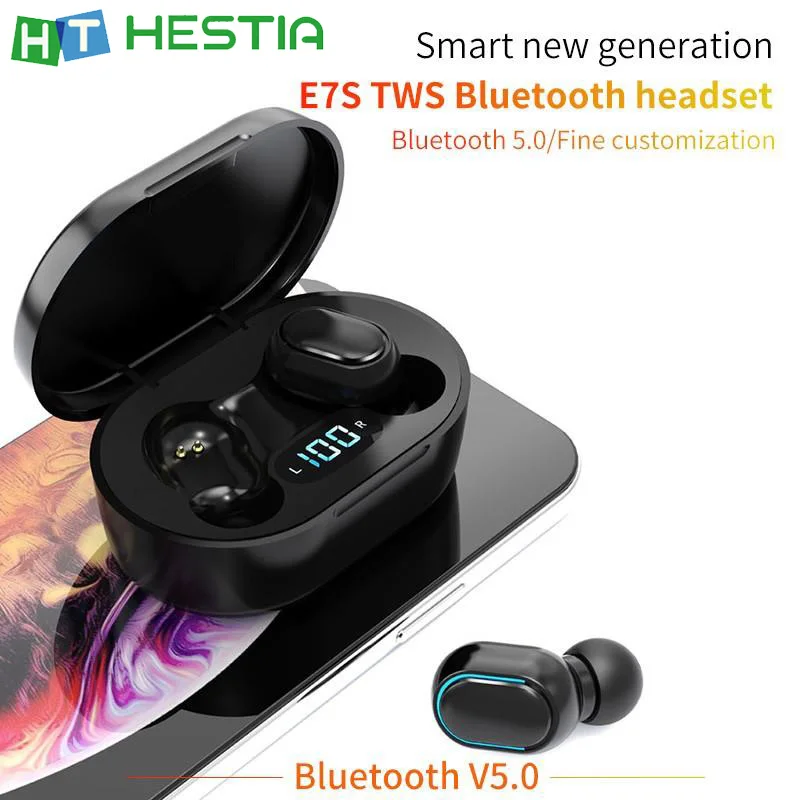 Беспроводные наушники E7S TWS Bluetooth с шумоподавлением водонепроницаемые вкладыши