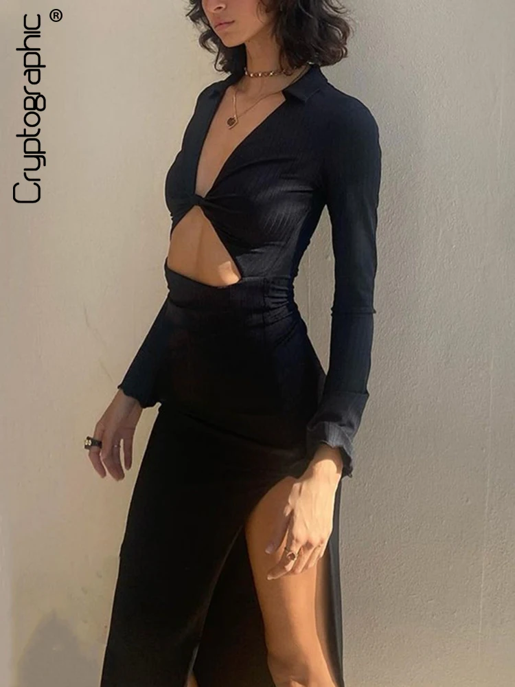 Cryptographic Elegant Long Sleeve Twist Cut Out Midi Dress Women Club Party Sexy Slit Dresses Birthday Fashion Outfits Clothes
Cryptographic Elegant Long Sleeve Twist Cut Out Midi Dress Women Club Party Sexy Slit Dresses Birthday Fashion Outfits Clothes