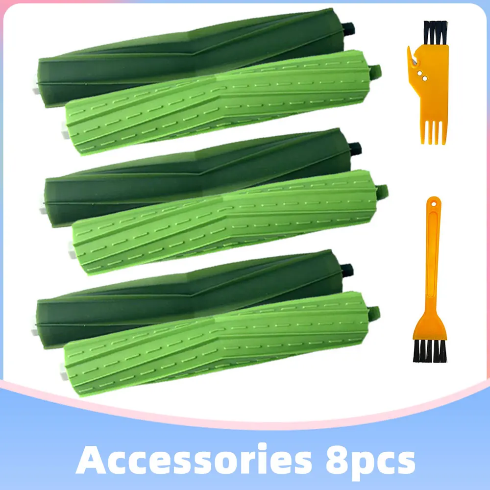 3 Pairs of High Performance Main Rubber Brush Replacement for iRobot Roomba i3 i7 E5 E6 Series Robot Vacuum Cleaner Accessories
3 Pairs of High Performance Main Rubber Brush Replacement for iRobot Roomba i3 i7 E5 E6 Series Robot Vacuum Cleaner Accessories