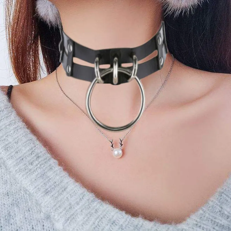 Sexy Punk Chain Harajuku necklace Handmade Gothic Punk Choker Goth Big O-Round Chain Collar Necklace for party jewelry
Sexy Punk Chain Harajuku necklace Handmade Gothic Punk Choker Goth Big O-Round Chain Collar Necklace for party jewelry