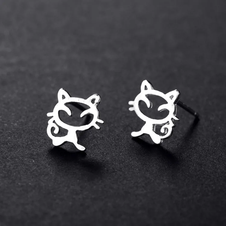 Real 925 Sterling Silver lovely cat Earrings for Women Girls Gift Hot Fashion sterling-silver-jewelry
Real 925 Sterling Silver lovely cat Earrings for Women Girls Gift Hot Fashion sterling-silver-jewelry