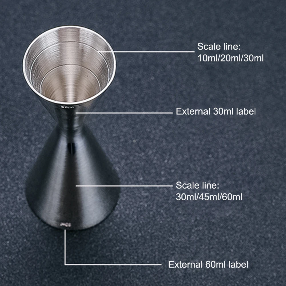 30ml 60ml Tool Slim Double Head Cocktail Bar Jigger Measuring Cup Professional Home With Scale Bartending Stainless Steel Party
30ml 60ml Tool Slim Double Head Cocktail Bar Jigger Measuring Cup Professional Home With Scale Bartending Stainless Steel Party