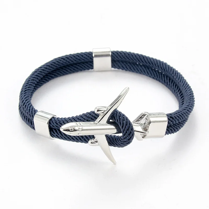 Fashion Men Bracelets Women Couple Gifts Wrap Braided Wristband Nylon Bracelet Men Golden Alloy Hook Anchor Rope Bangle Jewelry
Fashion Men Bracelets Women Couple Gifts Wrap Braided Wristband Nylon Bracelet Men Golden Alloy Hook Anchor Rope Bangle Jewelry