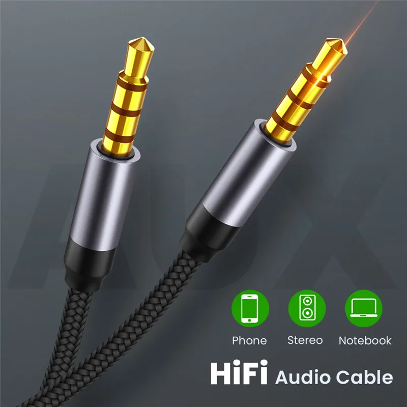 3.5mm Jack Audio Cable Jack 3.5 mm Male to Male Audio Aux Cable Speaker Line Aux Cable For Samsung Car Headphone Computer
3.5mm Jack Audio Cable Jack 3.5 mm Male to Male Audio Aux Cable Speaker Line Aux Cable For Samsung Car Headphone Computer