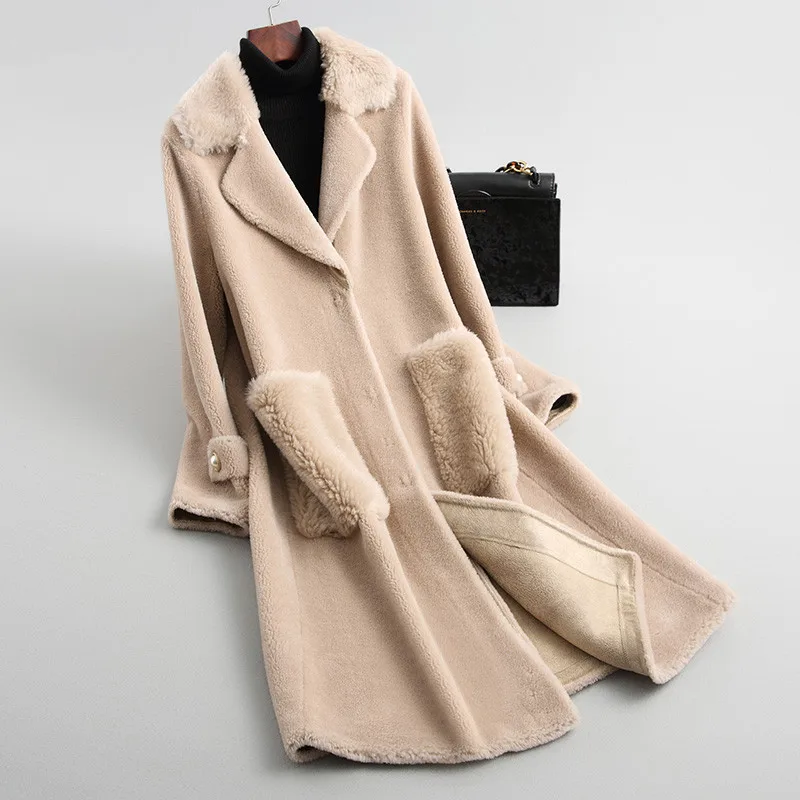 Coat Fur Real Female Jacket 2020 Winter Jacket Women Lamb Fur Korean Jackets 100% Wool Coat Female Long Outwear MY3641 s
Coat Fur Real Female Jacket 2020 Winter Jacket Women Lamb Fur Korean Jackets 100% Wool Coat Female Long Outwear MY3641 s