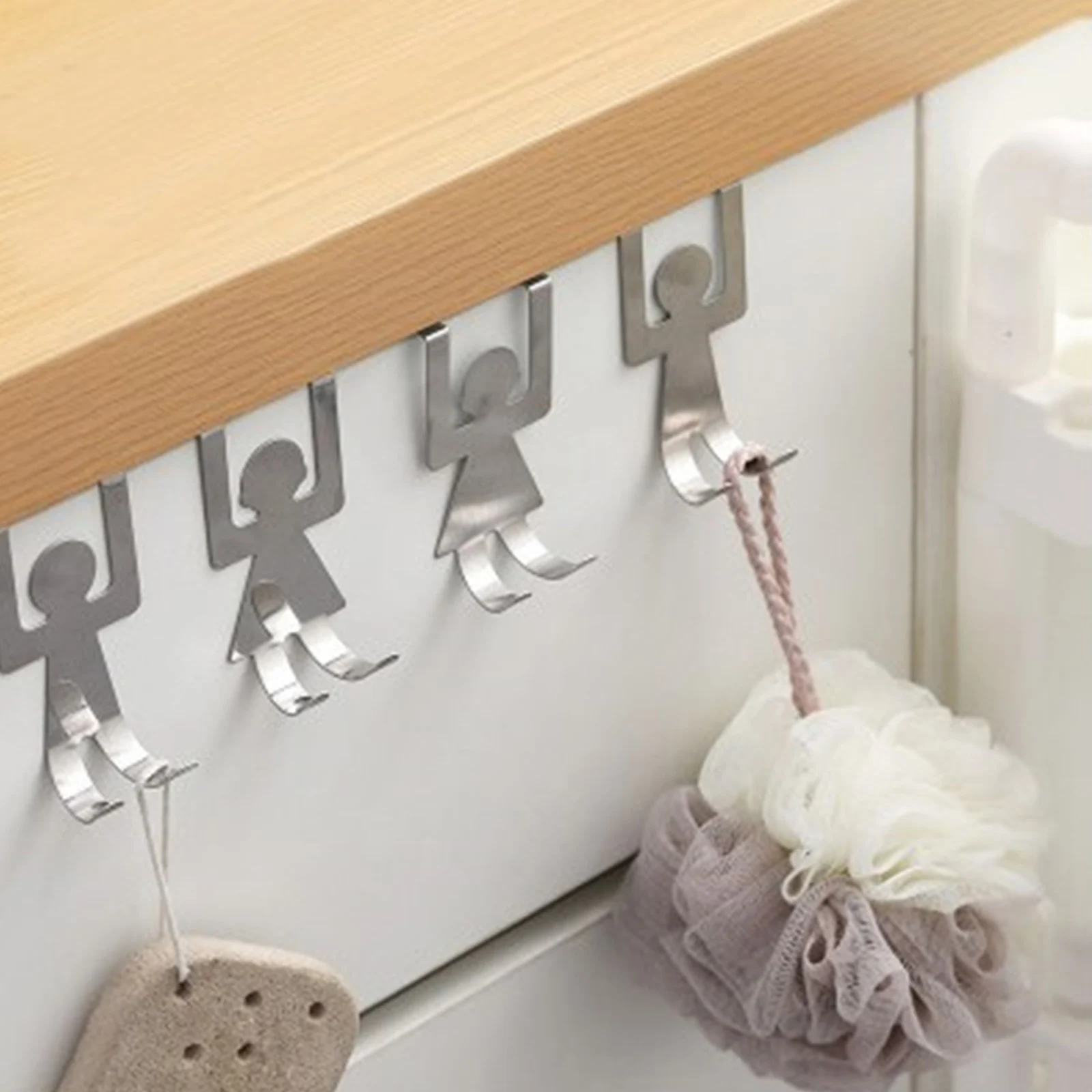 Human Shaped Door-Back Hooks No Trace Nail-free Cabinet Door Cloth Bag Hanger Home Space Saving Storage Hook Shelf Hanger 2pcs
Human Shaped Door-Back Hooks No Trace Nail-free Cabinet Door Cloth Bag Hanger Home Space Saving Storage Hook Shelf Hanger 2pcs