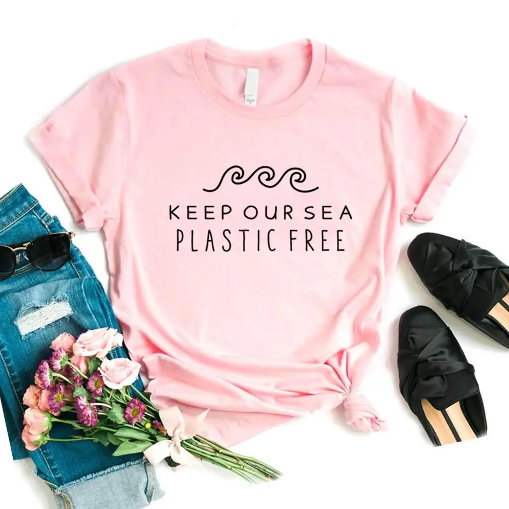 keep our sea plastic free Print Women tshirt Cotton Casual Funny t shirt Gift Lady Yong Girl Top Tee 6 Color P392
keep our sea plastic free Print Women tshirt Cotton Casual Funny t shirt Gift Lady Yong Girl Top Tee 6 Color P392