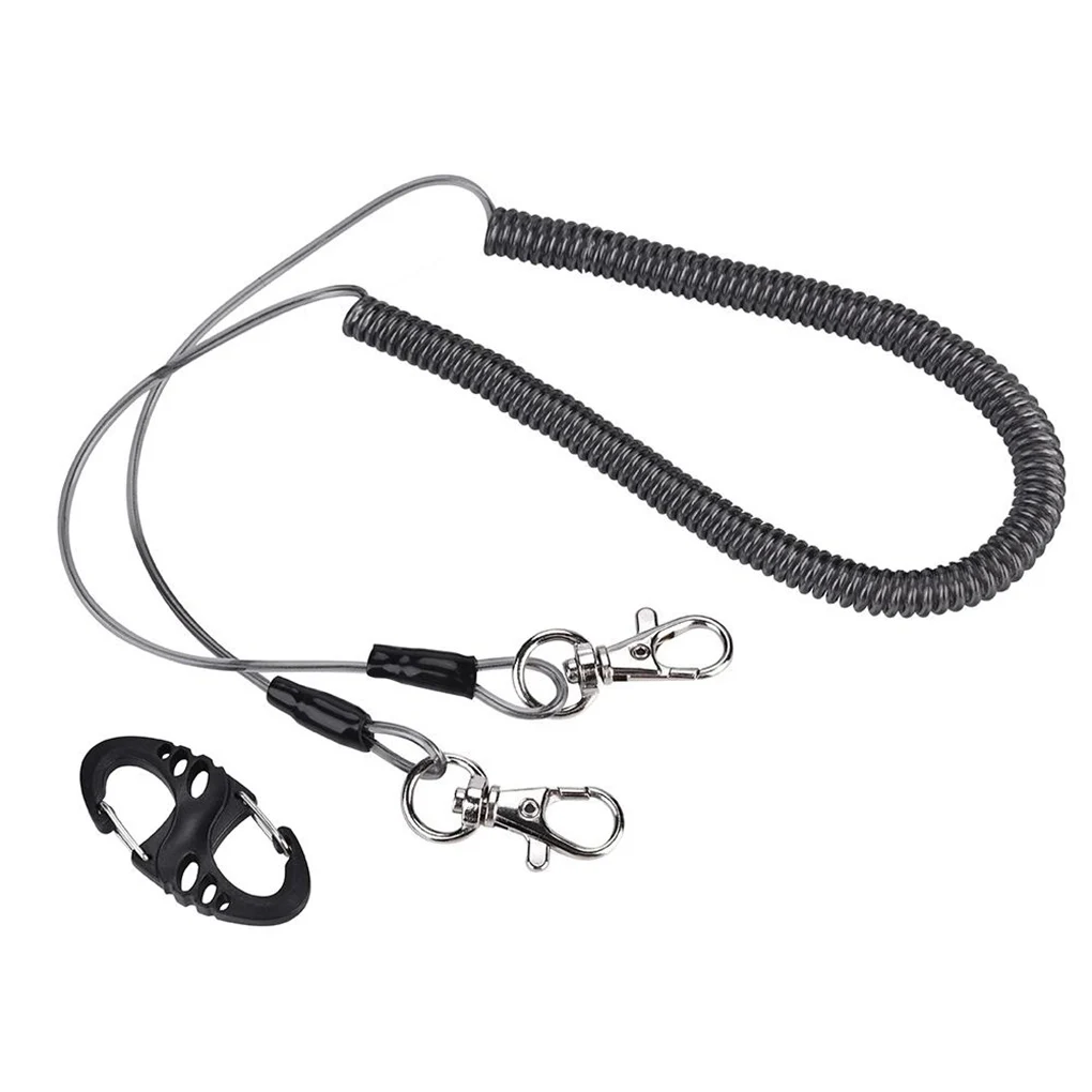 Retractable Coiled Fishing Lanyard Safety Rope Fishing Rod Anti-lost Strap with S Shape Buckle Fishing Tackle
Retractable Coiled Fishing Lanyard Safety Rope Fishing Rod Anti-lost Strap with S Shape Buckle Fishing Tackle