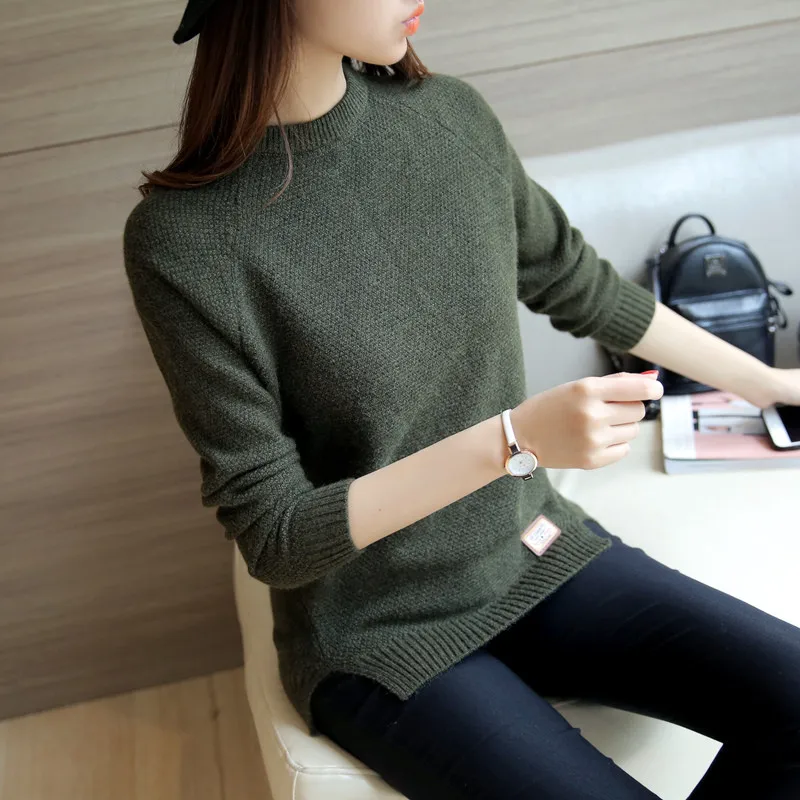 Autumn Winter Women's Cropped Sweaters And Pullovers Long Sleeve Femme Solid Colour Pullover Female Casual Knitted Sweaters 2022
Autumn Winter Women's Cropped Sweaters And Pullovers Long Sleeve Femme Solid Colour Pullover Female Casual Knitted Sweaters 2022