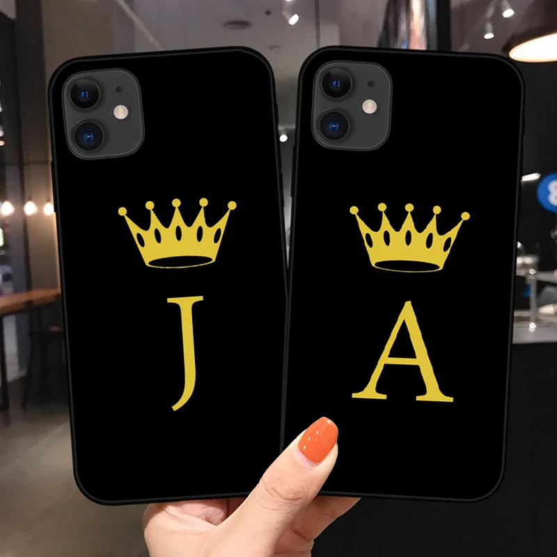 Initial Letter A Z Crown Phone Case For iphone 6 6s 11 Pro XR X XS Max 8 7 Plus SE2020 11 Pro Max Soft TPU case
Initial Letter A Z Crown Phone Case For iphone 6 6s 11 Pro XR X XS Max 8 7 Plus SE2020 11 Pro Max Soft TPU case