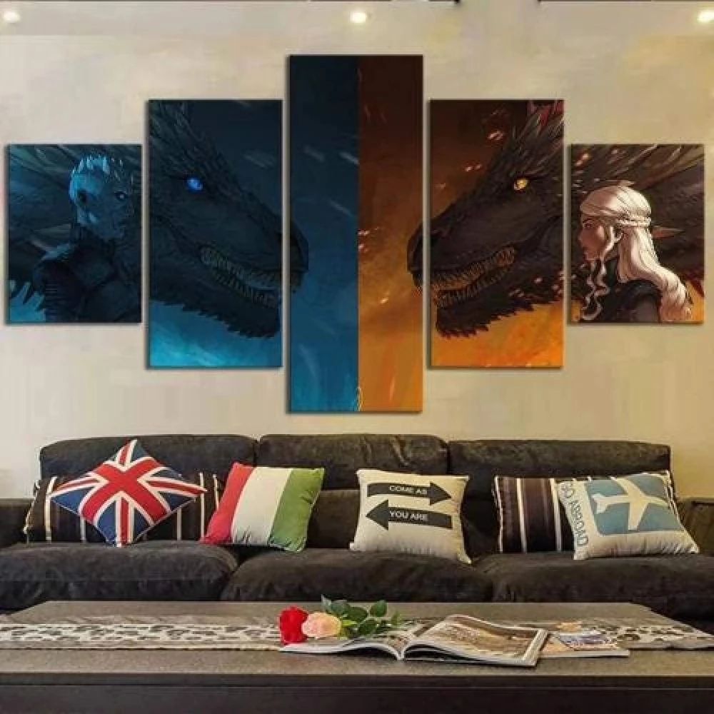 5 Piece Wall Art Canvas Anime Posters Draak Afbeelding Foto HD Prints Painting Pictures Moderne Bedroom Home Decoratieve Frame
5 Piece Wall Art Canvas Anime Posters Draak Afbeelding Foto HD Prints Painting Pictures Moderne Bedroom Home Decoratieve Frame