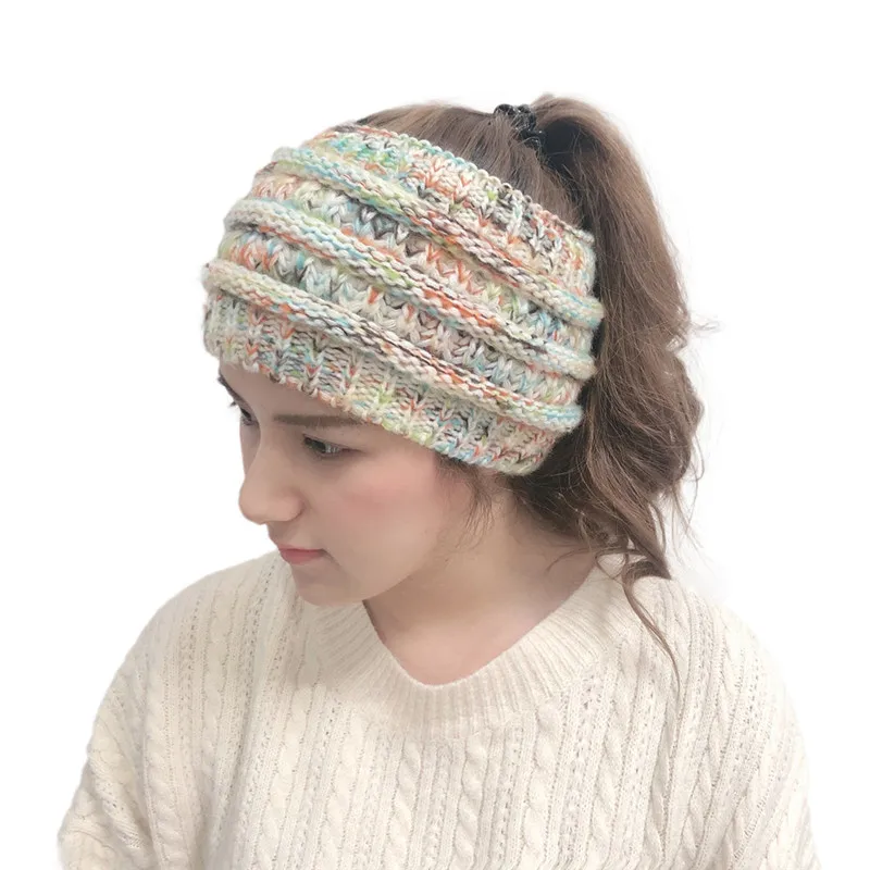 Women Head Band Headwear Fashion New Knitted Headband Hair Ski Hat Winter Warm Knit Scarf Accessories | Аксессуары для одежды