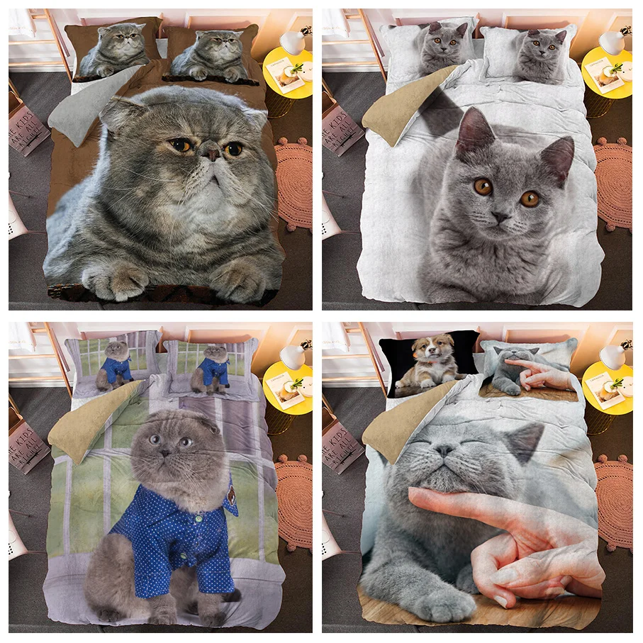 3D Animal Cat Bedding Set for Kids Adults Home Textile Quilt Duvet Cover Pillowcase Bed Sets 2/3pcs
3D Animal Cat Bedding Set for Kids Adults Home Textile Quilt Duvet Cover Pillowcase Bed Sets 2/3pcs