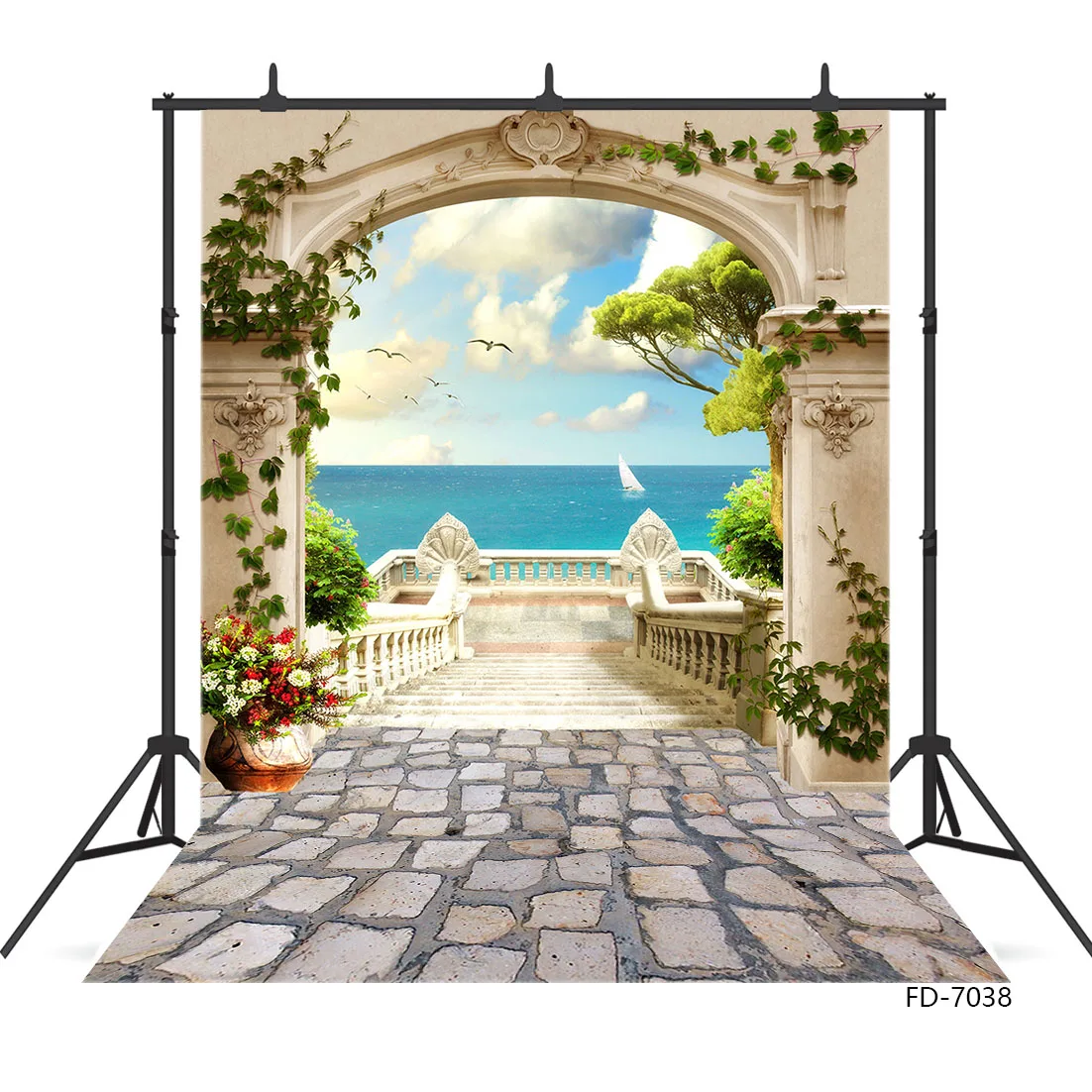 Photo Backgrounds Balcony Stairs Near the Sea Computer Printed Backdrops for Baby Children Portrait Photoshoot Photography Props
Photo Backgrounds Balcony Stairs Near the Sea Computer Printed Backdrops for Baby Children Portrait Photoshoot Photography Props