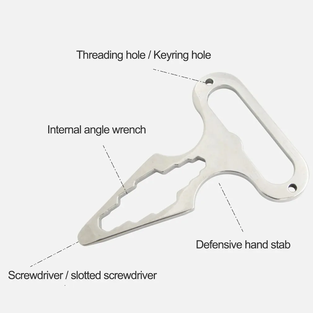 Mini EDC Self-defense Spiked Defense Outdoor Multi Functional Combined Wrench Stainless Steel Bottle Opener Camping Tools
Mini EDC Self-defense Spiked Defense Outdoor Multi Functional Combined Wrench Stainless Steel Bottle Opener Camping Tools