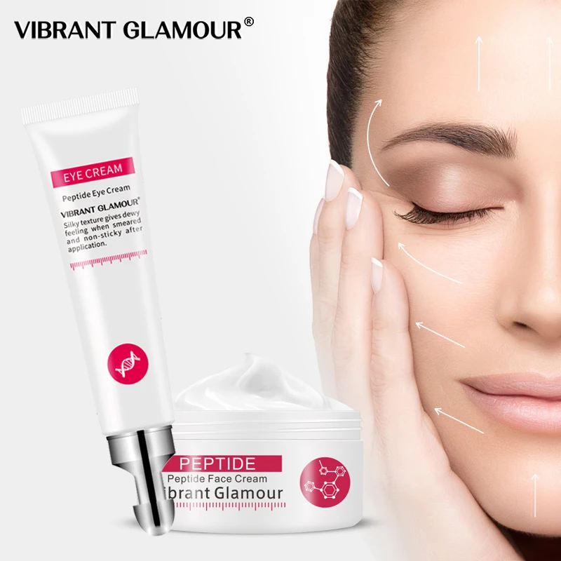 VIBRANT GLAMOUR 2PCS Face Cream Six Peptide Pure Collagen Eye Cream Firming Anti Aging Moisturizing Acne Whitening Care Skin Set
VIBRANT GLAMOUR 2PCS Face Cream Six Peptide Pure Collagen Eye Cream Firming Anti Aging Moisturizing Acne Whitening Care Skin Set