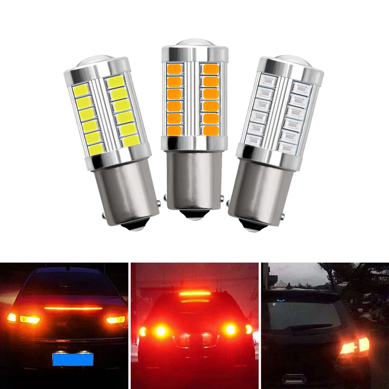 2 предмета 1156 1157 33SMD 5730 BA15S R10W супер яркий светодиодный автомобиля задние тормоза