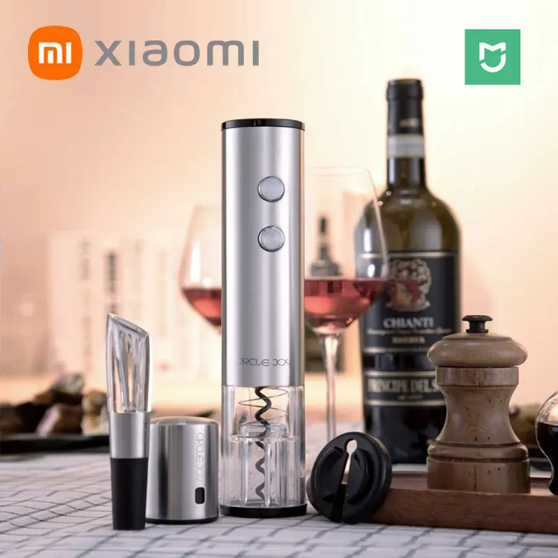 Новый простой быстрый автоматический штопор Xiaomi Mijia из нержавеющей стали для красного вина 4 в 1 подарочная коробка вакуумный консервационн...
Новый простой быстрый автоматический штопор Xiaomi Mijia из нержавеющей стали для красного вина 4 в 1 подарочная коробка вакуумный консервационн...