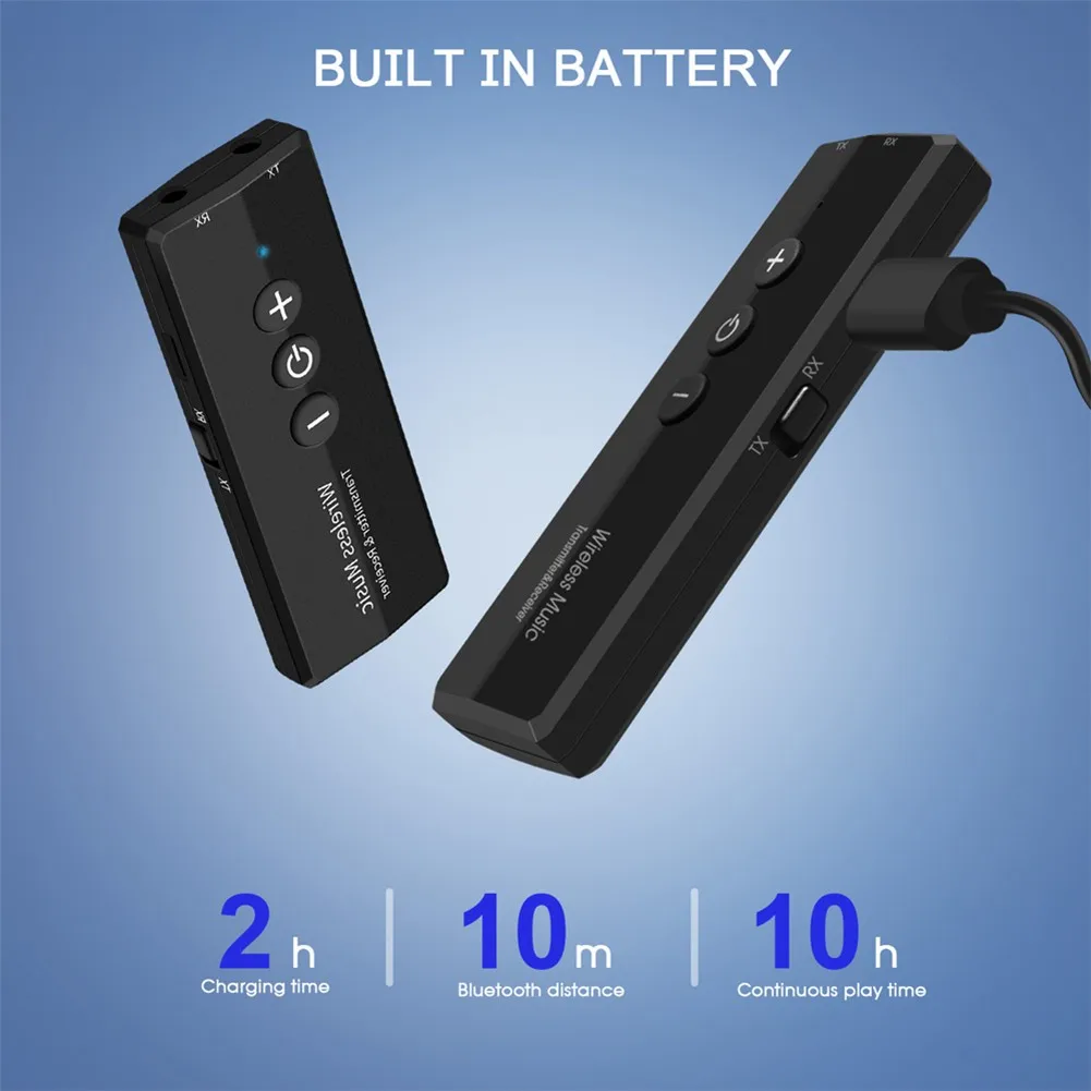 3-in-1 Bluetooth V5.0 + EDR Audio Transmitter Receiver USB PC Computer Car Adapter Accessories Bluetooth Receiver Device
3-in-1 Bluetooth V5.0 + EDR Audio Transmitter Receiver USB PC Computer Car Adapter Accessories Bluetooth Receiver Device