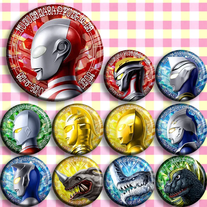 Ultraman Action Figure Ultraman Tiga Ultraman Gaia UltraSeven Ultraman Dyna 11 Type Anime Tinplate PVC Badge Toys Children Gifts
Ultraman Action Figure Ultraman Tiga Ultraman Gaia UltraSeven Ultraman Dyna 11 Type Anime Tinplate PVC Badge Toys Children Gifts