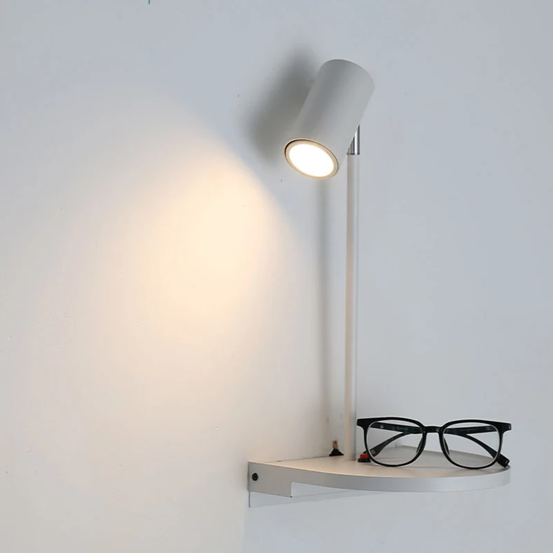 Creative Led Wall Lamp GU10 Rotating Spotlight Bedroom Bedside Lamp Study Room Reading Lamp AC220V with USB Interface
Creative Led Wall Lamp GU10 Rotating Spotlight Bedroom Bedside Lamp Study Room Reading Lamp AC220V with USB Interface