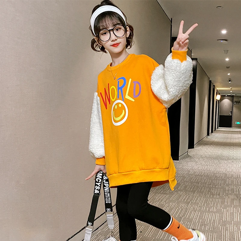 Girls Double Layer Plus Fleece Sweater Autumn Winter Clothes Childrens Western Style Thick Wool Sweater Jacket Coat Baby Gril
Girls Double Layer Plus Fleece Sweater Autumn Winter Clothes Childrens Western Style Thick Wool Sweater Jacket Coat Baby Gril