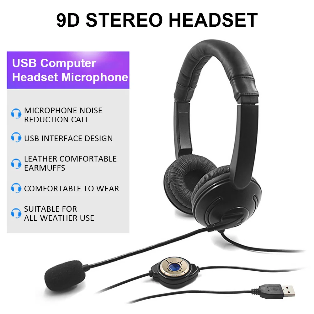 9D Stereo Game Headset Headphones With Noise Cancelling Microphone For PC Tablet
9D Stereo Game Headset Headphones With Noise Cancelling Microphone For PC Tablet