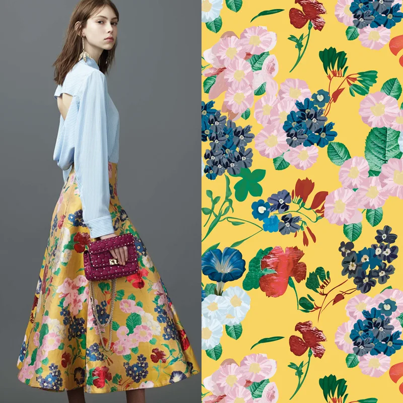 Flower Printed 100% Polyester Yellow Fabric Brand Clothing Shirt Fabrics Wholesale Cloth Sewing for Dress Per Meter
Flower Printed 100% Polyester Yellow Fabric Brand Clothing Shirt Fabrics Wholesale Cloth Sewing for Dress Per Meter