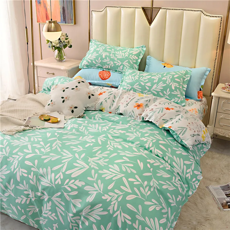 4PCS New Brushed Bed Sheet Duvet Cover Simple Nordic Style 4 Pieces of Plant Cashmere Queen Size Comforter Twin Bedding Set
4PCS New Brushed Bed Sheet Duvet Cover Simple Nordic Style 4 Pieces of Plant Cashmere Queen Size Comforter Twin Bedding Set