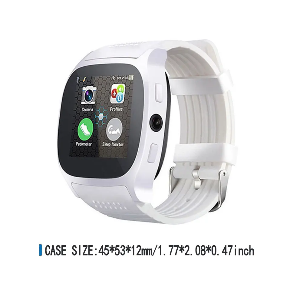 New T8 Bluetooth Smart Watch Man Touch Screen With Camera Support SIM Card Call Sport Positioning Tracker Smartwatch Pedometer
New T8 Bluetooth Smart Watch Man Touch Screen With Camera Support SIM Card Call Sport Positioning Tracker Smartwatch Pedometer