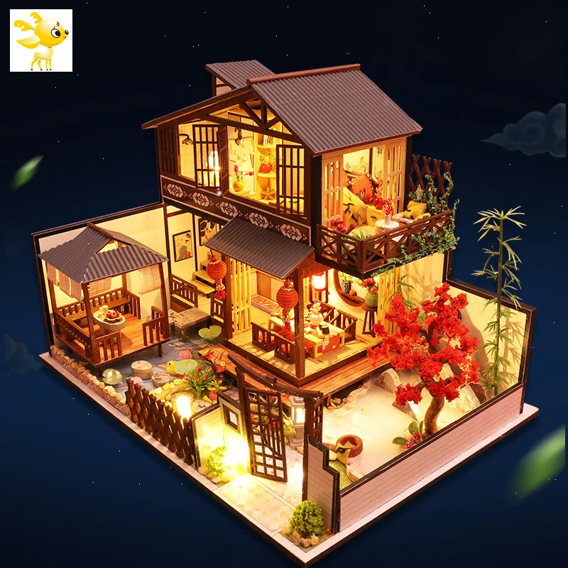 DIY-KIT Diy Dollhouse Miniature With Furniture Wooden Miniaturas Doll House Puzzle Toys For Children Christmas Gifts P2
DIY-KIT Diy Dollhouse Miniature With Furniture Wooden Miniaturas Doll House Puzzle Toys For Children Christmas Gifts P2