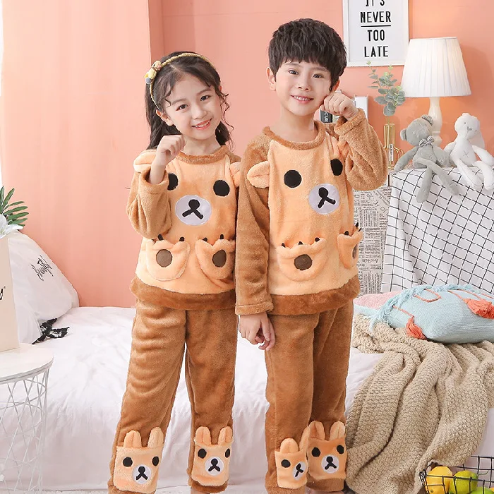 Children Long Sleeve Warm Flannel Pajamas 2021 Winter Boys Girls Sleepwear Cartoon Baby Nightwear Kids Pyjamas Set Home Clothes
Children Long Sleeve Warm Flannel Pajamas 2021 Winter Boys Girls Sleepwear Cartoon Baby Nightwear Kids Pyjamas Set Home Clothes