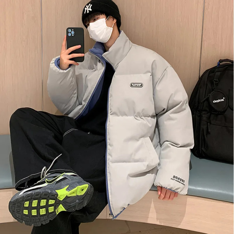 2021 Men Harajuku Bubble Coat Winter Jacket Polar Fleece Lining Casual Parka Streetwear Korean Couple Oversized Puffer Jackets
2021 Men Harajuku Bubble Coat Winter Jacket Polar Fleece Lining Casual Parka Streetwear Korean Couple Oversized Puffer Jackets