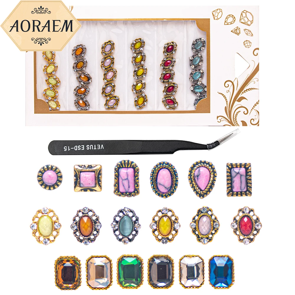AOMAEM 3D Rectangle Oval Nail Decoration with Tweezers Pink Flat Bottom Diamond Glass Nails Accessories Manicure Nails Art Salon
AOMAEM 3D Rectangle Oval Nail Decoration with Tweezers Pink Flat Bottom Diamond Glass Nails Accessories Manicure Nails Art Salon
