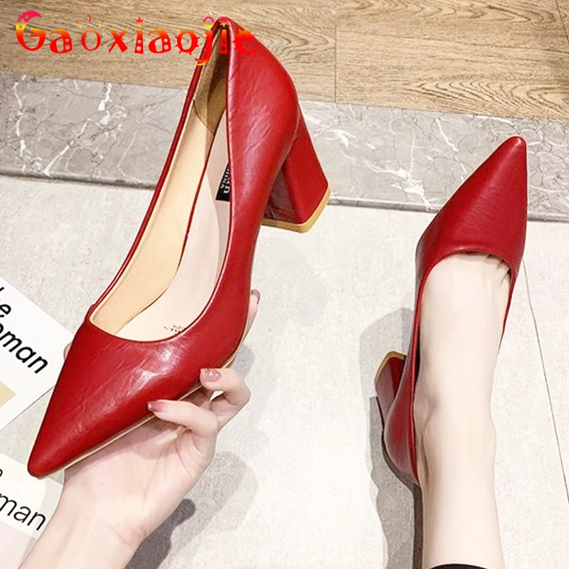 Wedding Korean Autumn Solid Color Fashion Pointed Toe Shallow Women Shoes Super High Chunky Heels Sexy Party Comfortable Pumps
Wedding Korean Autumn Solid Color Fashion Pointed Toe Shallow Women Shoes Super High Chunky Heels Sexy Party Comfortable Pumps