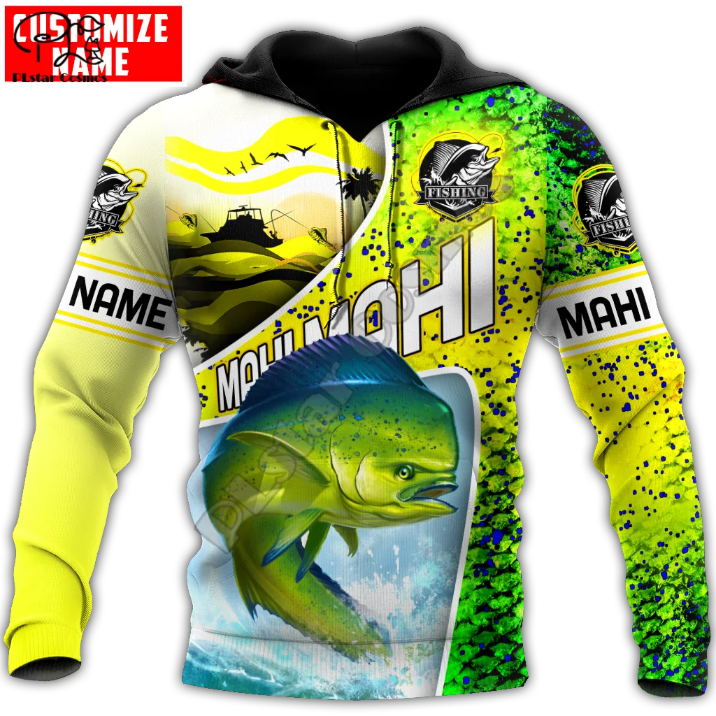 Новинка модный Камуфляжный спортивный костюм с животными Mahi Fishing Fisher забавные