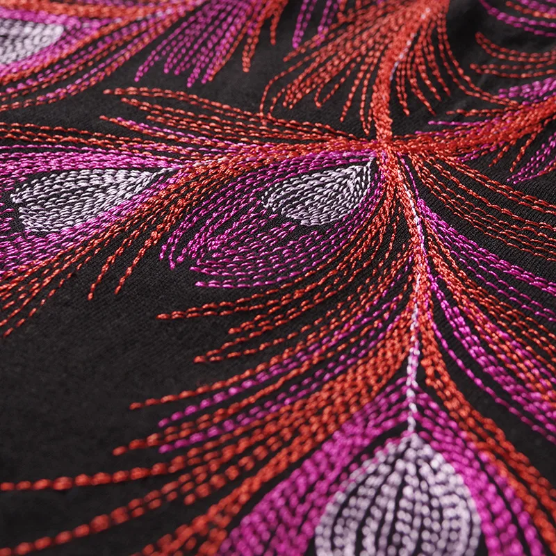 New luxury Men Embroidered peacock feather T Shirts T-Shirt Hip Hop Skateboard Parkour Street Cotton T-Shirts Tee Top Punk N187
New luxury Men Embroidered peacock feather T Shirts T-Shirt Hip Hop Skateboard Parkour Street Cotton T-Shirts Tee Top Punk N187