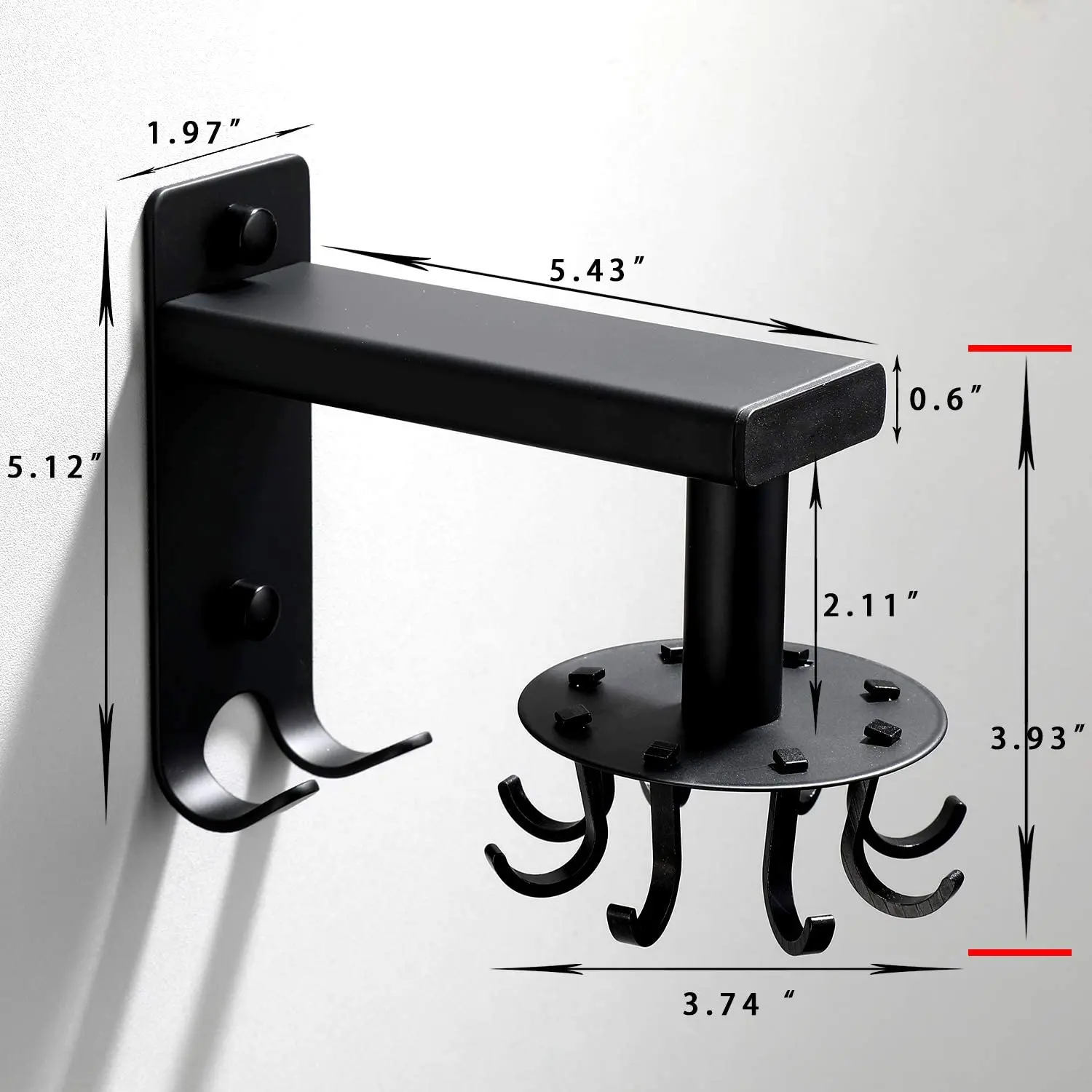 Kitchen Utensil Holder Hooks,Wall Mounted Utensil Hangers Racks Hooks with 6 Rotatable Hooks and 2 Hanging Hooks Heavy Duty
Kitchen Utensil Holder Hooks,Wall Mounted Utensil Hangers Racks Hooks with 6 Rotatable Hooks and 2 Hanging Hooks Heavy Duty