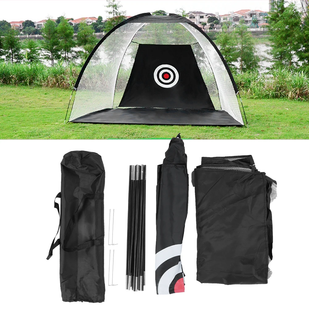 210T Oxford Cloth Durable Golf Safe Practice Net Hitting Cage Training Equipment with Hand Bag for Indoor Outdoor
210T Oxford Cloth Durable Golf Safe Practice Net Hitting Cage Training Equipment with Hand Bag for Indoor Outdoor