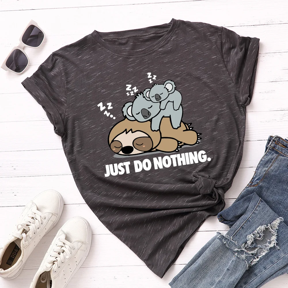 Plus Size Women T-Shirt S-5XL Funny Sloth Letter Print Shirt 100%Cotton Summer Women Tops O Neck Short Sleeve Tees Woman Tshirts
Plus Size Women T-Shirt S-5XL Funny Sloth Letter Print Shirt 100%Cotton Summer Women Tops O Neck Short Sleeve Tees Woman Tshirts