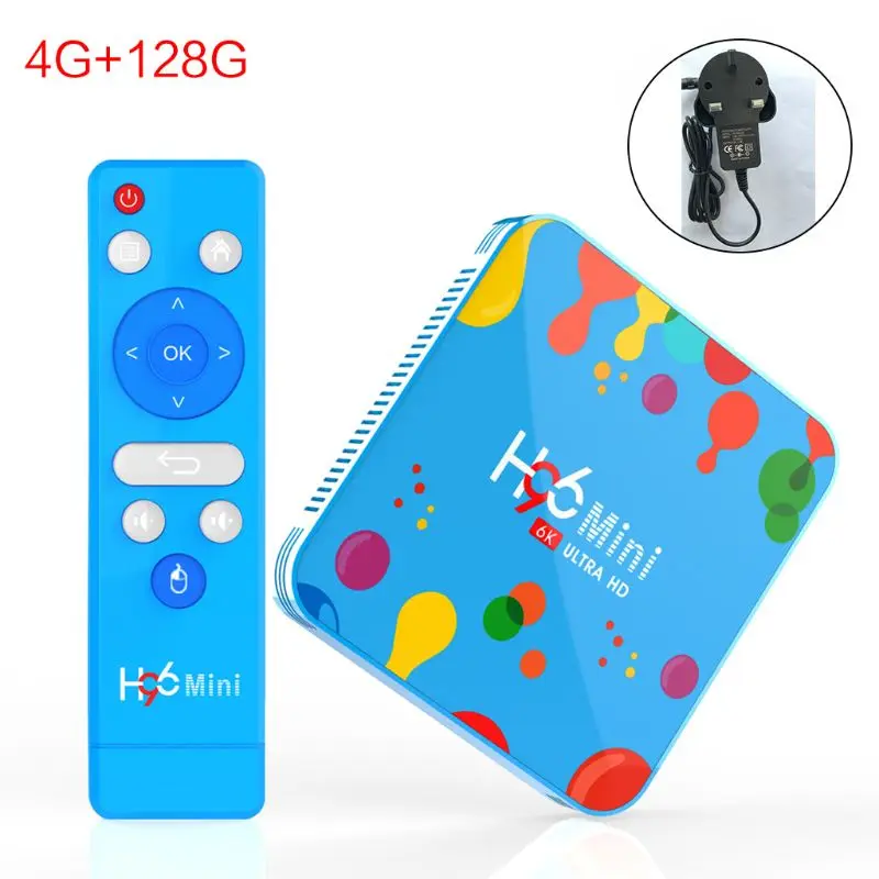 1Set 4GB 32/128GB H96 Mini for android 9.0 Smart TV Box H6 Quad Core 6K Wifi Player Set Top Box
1Set 4GB 32/128GB H96 Mini for android 9.0 Smart TV Box H6 Quad Core 6K Wifi Player Set Top Box